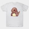 Herren Schwarzes T-Shirt mit Aufdruck Dinosaurier No-Cut Transferpapier Druck Baumwoll-T-Shirt