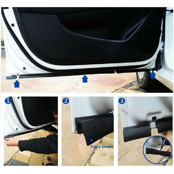 Riloer Universal 16,4 Pés(5 metros) Protetores de Borracha Preta para Bordas de Porta de Carro, Acabamento de Borda Tipo P, Protetor de Entrada de Porta Automotivo, Protetor de Borda de Porta de Carro