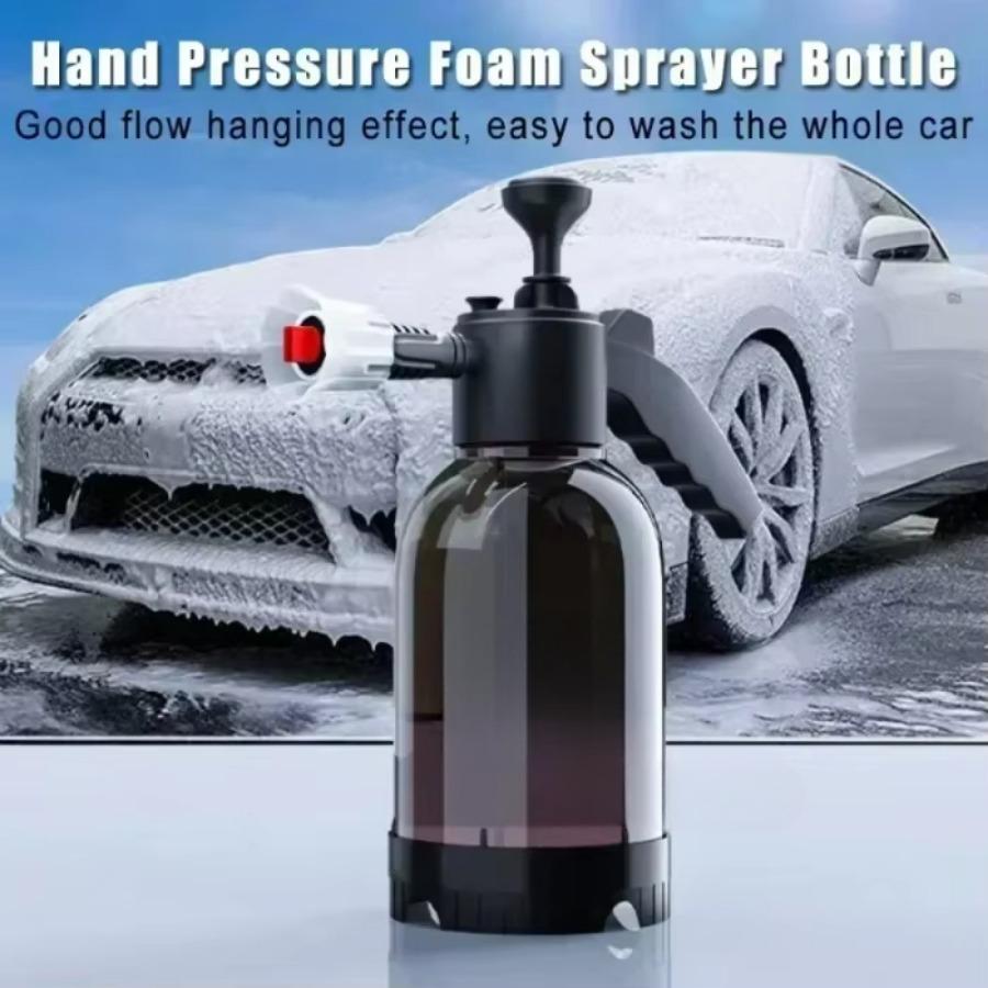 2L Household Car Wash Special Foam Spray Bottle Large Capacity Strong Force Pressure Manual Nozzle Large Cleaning Pot Wipe Glass