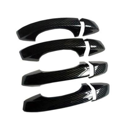 Plastikowa osłona klamki drzwi z imitacją włókna węglowego pasująca do Skoda Fabia 3 iii MK3 nj nj3 Naklejki Stylingowe Akcesoria