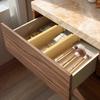 VaeFae Bamboo Drawer Adjustable Drawer Organizer for Extendable Dresser Separator for Office Divider, Clothes, (30.2-43.5cm) Bedroom, Bathroom,