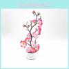 Künstlicher Pflaumenbaum Elegante Blüte Topfpflanze Bonsai Hochzeit und Heim Requisite Dekor