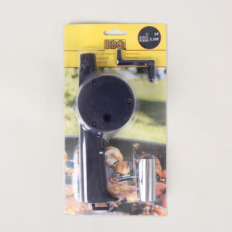 

1 шт. Портативный ручной вентилятор для приготовления пищи на открытом воздухе и разведения огня - Идеально подходит для кемпинга, барбекю и сушки волос - Простой в использовании и удобный чёрный