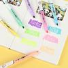 Erasable Double-Ended Fluorescent Highlighter with Oblique Tip for Journaling