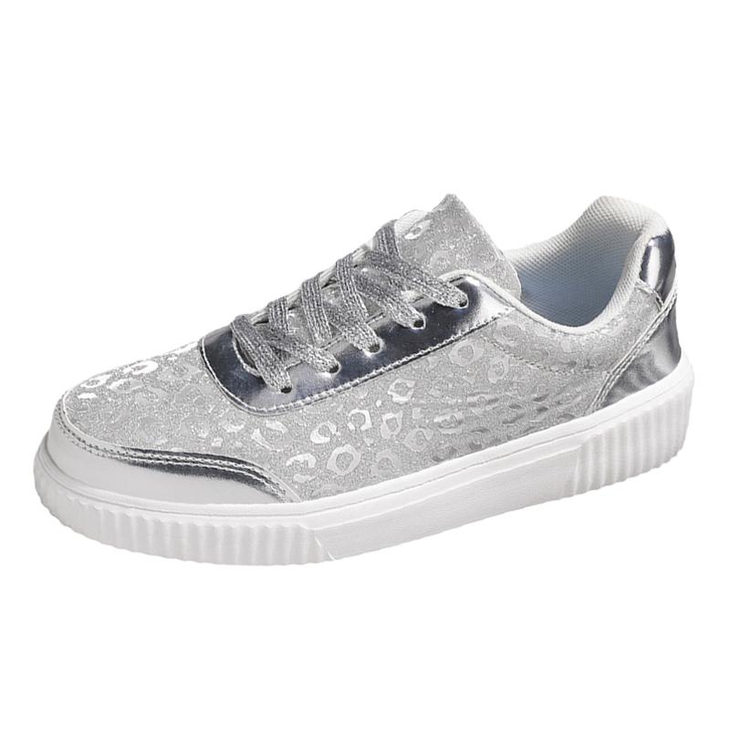 EOFK Women's Glitter Platform Wedge Athletic Tennis Walking Shoes Sparkly Sequin Lightweight Casual Comfort Fashion Sneakers