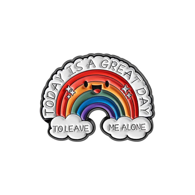 LGBTQ Rainbow Enamel Pin You’re Safe With Me Pride Metal Brooches Lapel Badges Jewelry Gift for Gay Homosex Lesbian Friends