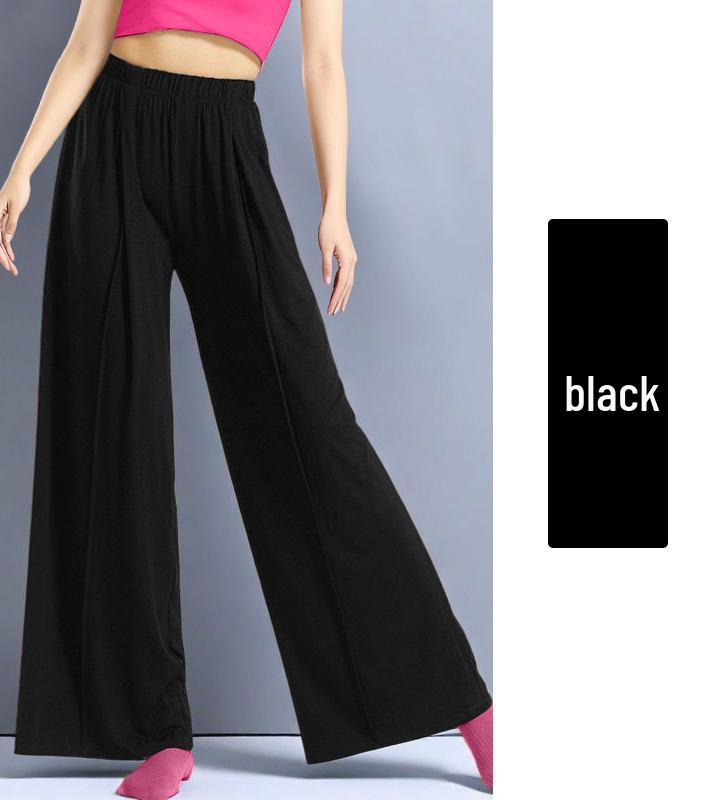 Dámské široké taneční kalhoty pro všechna roční období - Klasické a moderní styly, Tvarující postavu, Ideální pro trénink