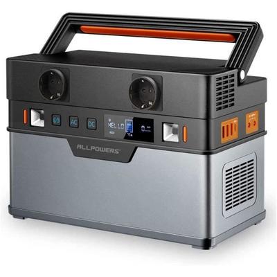 Přenosná elektrárna 700W Solární baterie Vysoký výkon Čistá sinusoida 606 Wh/164000 mAh pro venkovní použití