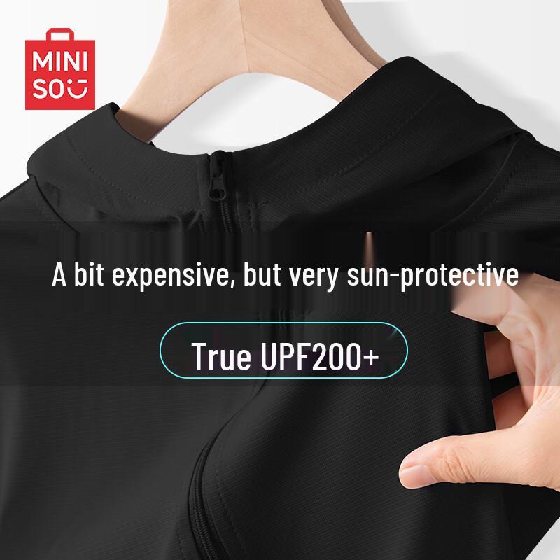 MINISO Men s UPF200+ Ice Silk Hooded Sun Protection Jacket L