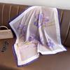 Silk Satin Neck Scarf For Women Fashion Bandana Head Small Hijab Scarves 70cm Square Kerchief Luxury Print Hair Scarf For Ladies
