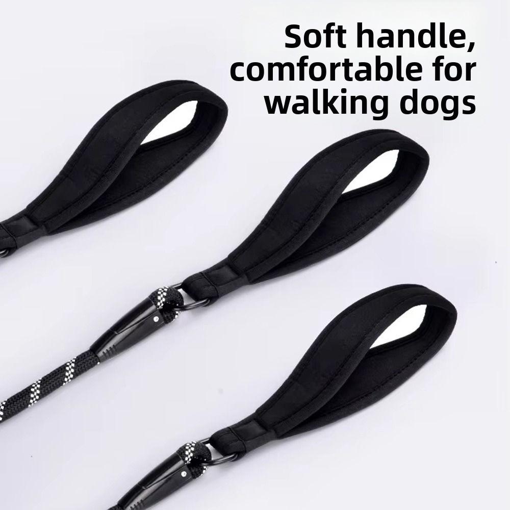 360 Swivel Double Head Pet Rope Reflective Two Dog Lead Rope Dual Dog Leash Walking Accessories