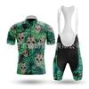 Aloha Schädel Team Radhose mit Trägern Set Rennrad Kleidung Herren Damen