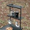 Camp Detachable Cookware Hanging Rack Shelf 1/4 Screw Interface Desktop Rack Strong Load-bearing BBQ Camping Accessories
