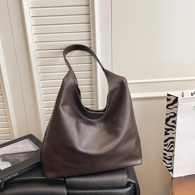 Maillard Tragetasche im koreanischen Retro-Stil: Pendler-Schultertasche mit großer Kapazität, einfaches und trendiges Unterarm-Accessoire