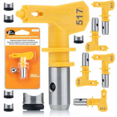 Dysza Malarska Ultra Spray Model 517 – Szerokość Natrysku 30cm | Kompatybilna Z Agregatami Wysokociśnieniowymi | Zestaw 5szt