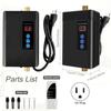 A20F-Tankless Water Heater Electric, 3000W 110V Instant Hot Water Heater With Remote Control Digital Display US Plug