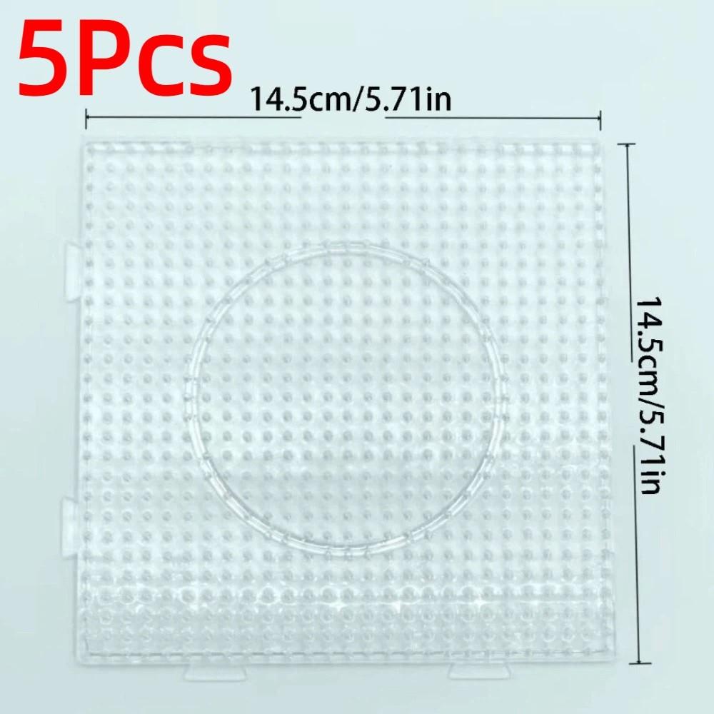 5Pcs DIY Fuse Beads Pegboards 5mm Beads Hama Beads Pegboards Melting Beads Boards  Educational Toys