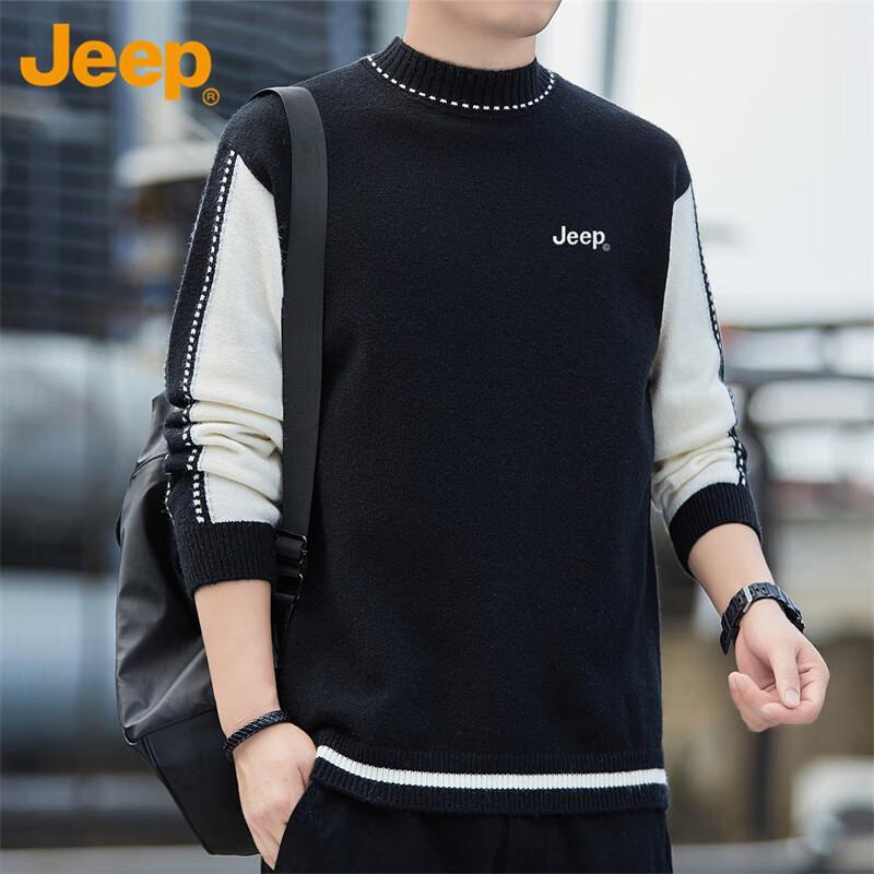

JEEP Men s Half-High Collar Knit Sweater XL