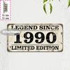 Tin Sign  Vintage Durable Metal Plaque Wall Decor Home Office Bar Man Cave Bathroom City Coordinate Birth Year License Plate
