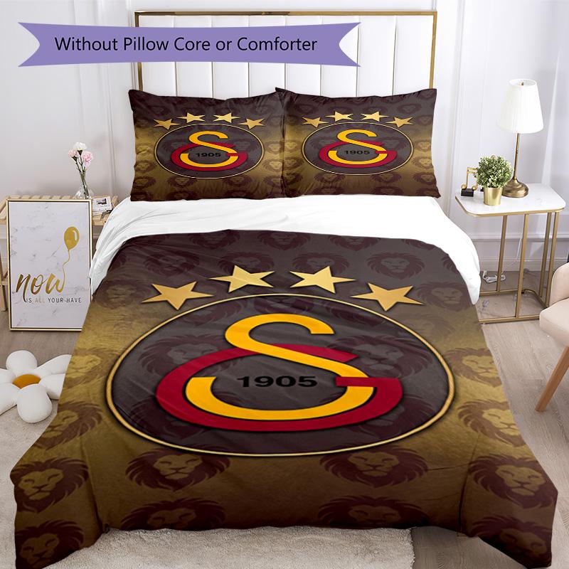 Set Biancheria da Letto Galatasaray Traspirante Copripiumino con Federe Biancheria da Letto Decorativa per Camera da Letto Decorazione della Casa Regalo di Compleanno
