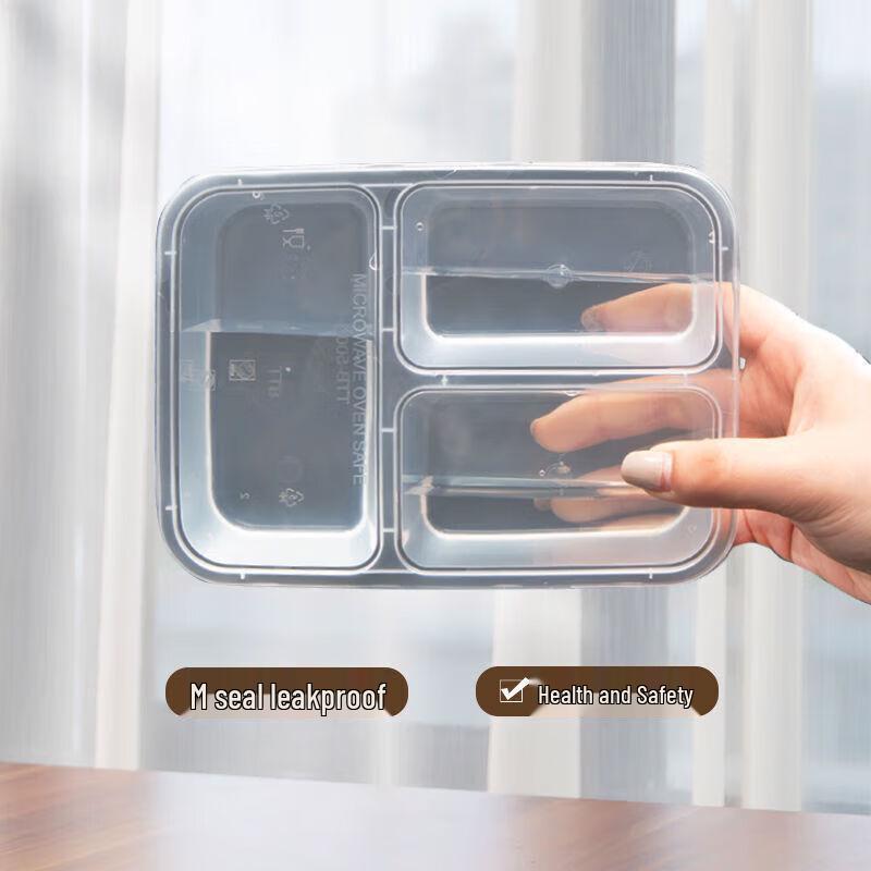 LAOXIANGHE Disposable Rectangular Takeout Container with Lid