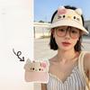 Hellokitty Sun Protection Hat With Wide Brim For Girls Summer Sunshade Cap