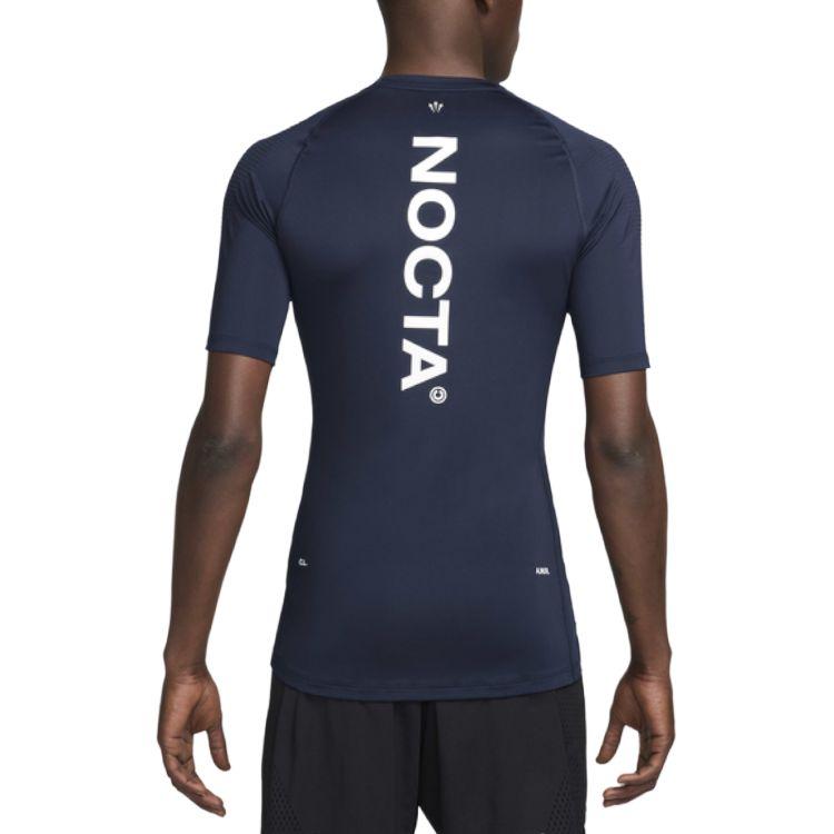 Nike X Nocta Dri-Fit Logo Mode Rundhals Raglan Kurzarm T-Shirt Herren Tops Marineblau DM1710-419