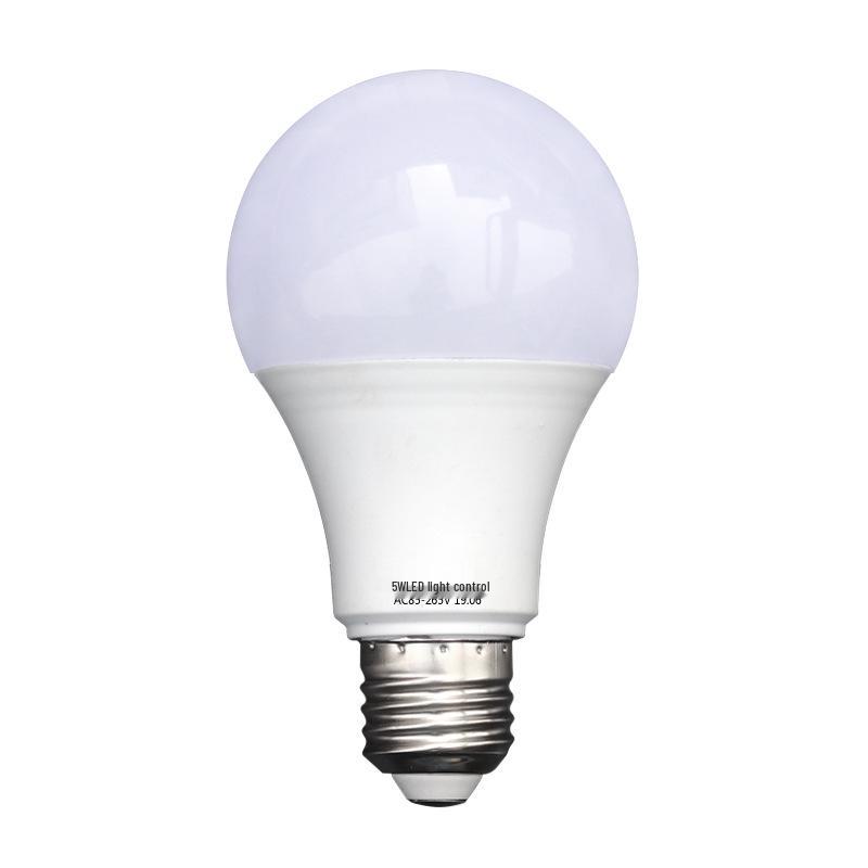 LED Dusk-to-Dawn Courtyard Street Light, 110V, Plastic-Clad Aluminum, Light-Control Induction Bulb