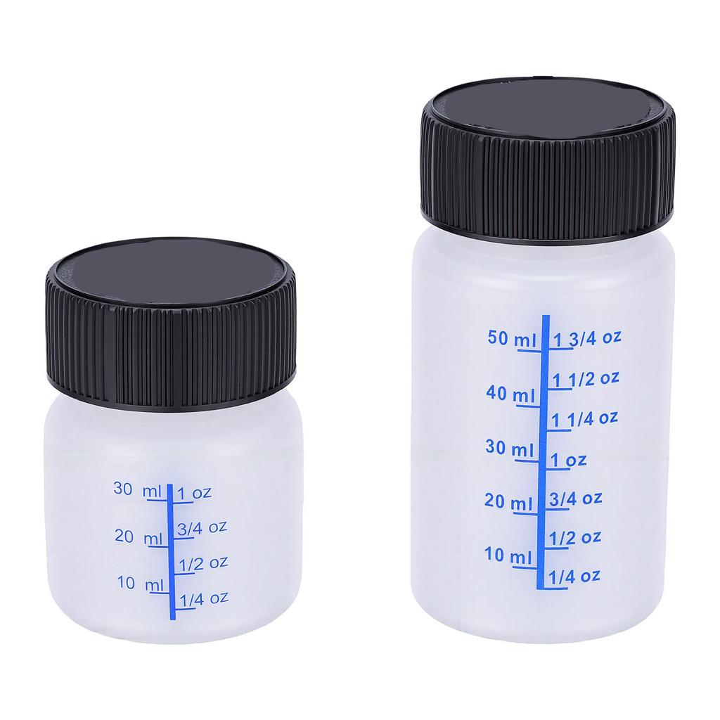 120 Pcs Touch Up Paint Bottles Reusable 2oz 1oz Plastic Paint Containers for Wall Car Furniture Repair