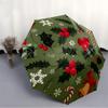 1pc Christmas Decorations Automatic Open/Close Umbrella with One Touch Button,, Windproof Design   Lightweight Portable Umbrella for Women & Men6094