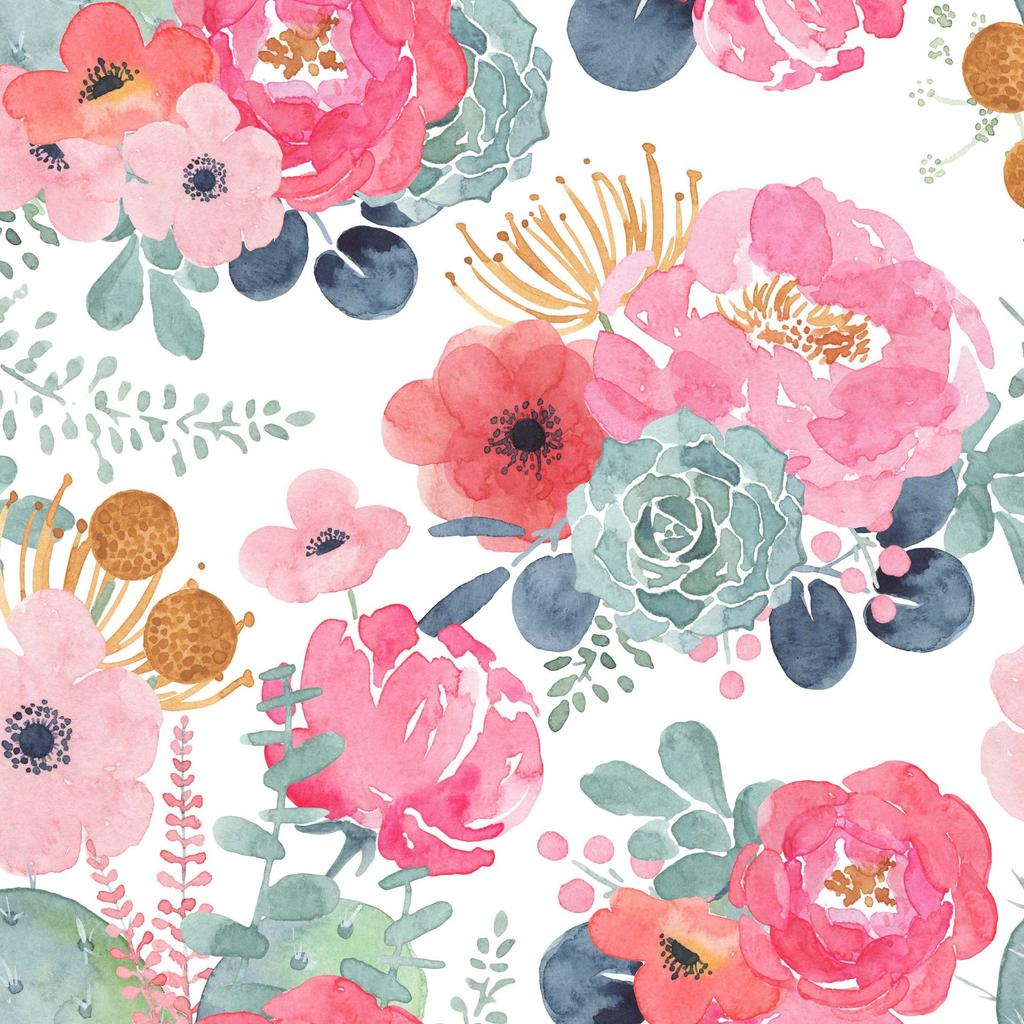Rosenrote Blüte Selbstklebende Tapete Morden Floral Abziehen und Aufkleben Tapete Für Mädchenzimmer Kinderzimmer Wasserdichter Schrankaufkleber