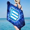 Racing Team Emblem Microfiber Beach Towel, Lightweight And Quick-Dry, for Summer Travel, Beach Essential, Swimming Pool