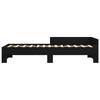 Bed Frame with Headboard Black Oak 80 x 200 cm