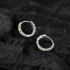 S925 Sterling Silver Gold Edge Spiral Flash Diamond Ring Light Luxury Women'S Ring Fingertip Accessories Daily Simple Niche Design