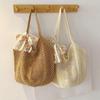 Women's Large Casual Hollow Straw Shoulder Bag, Beach Style Handbag