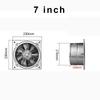 6''7'' Stainless Steel Kitchen Ventilator Exhaust Fume Household Exhaust Fan Exhaust Fan Wall Ventilator