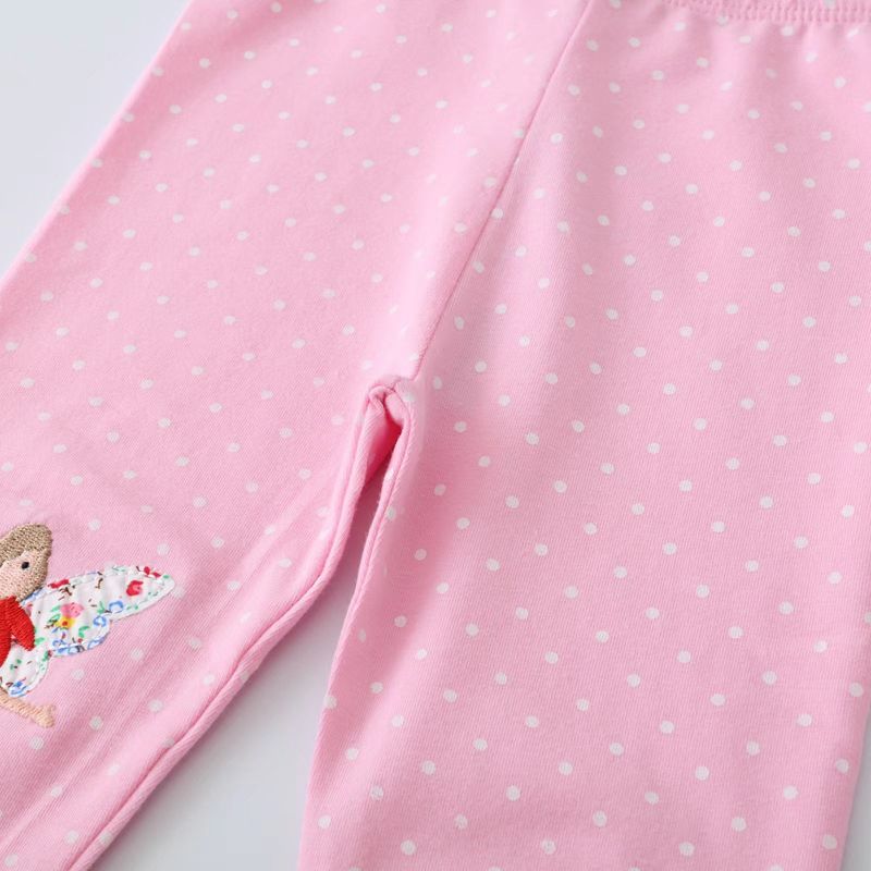 Girls' Spring & Summer Stretchy Pink Leggings