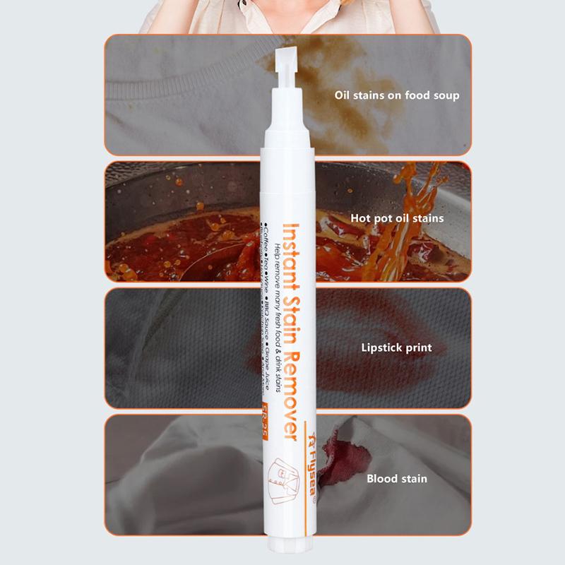 1 Pcs No-Wash Portable Stain Remover Pen Portable Travel Friendly Works On Food And Drink Stains Multipurpose Bleach Pen