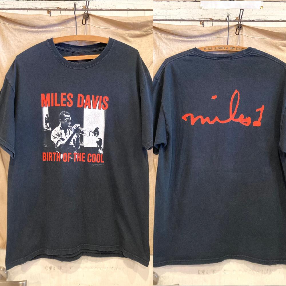 

Vintage Miles Davis 2001 Birth of Cool Mens Printed TShirt Unisex Shortsleeved Retro Street Y2K Casual Fashion Tops Clothing M