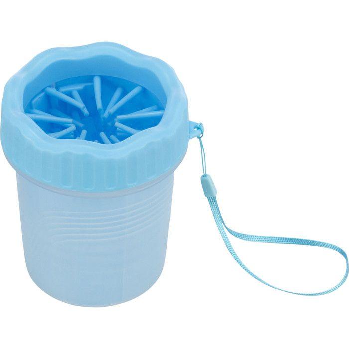 Nettoyant pour pattes - TRIXIE - Taille S-M - Brosse en silicone - Couleur bleu - Pour chien