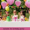 Handheld Paper Lantern 3D Pink Hanging Lantern Ball Strawberry Lantern  DIY Kindergarten
