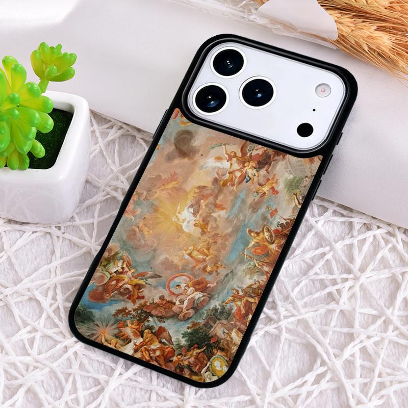 Renaissance Famous painting Collage Shockproof Phone Case for iPhone 17 Air 16e 15 11 12 14 13 Pro Max Cover Coque
