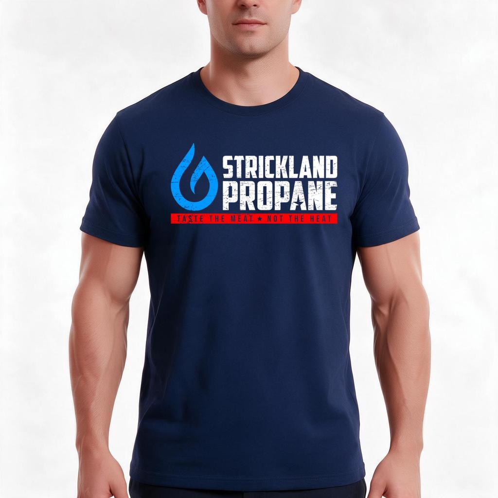 Strickland Propane Worn Look Tshirt Summer Casual Cotton Tee Oversized Streetwear Tops Vintage Graphic Print 100 Cotton
