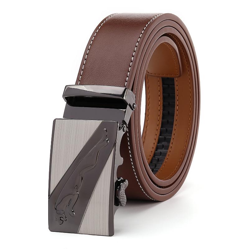 PULO Automatický opasek s přezkou Pánský opasek Ležérní Businessový Špičkový Pánský opasek