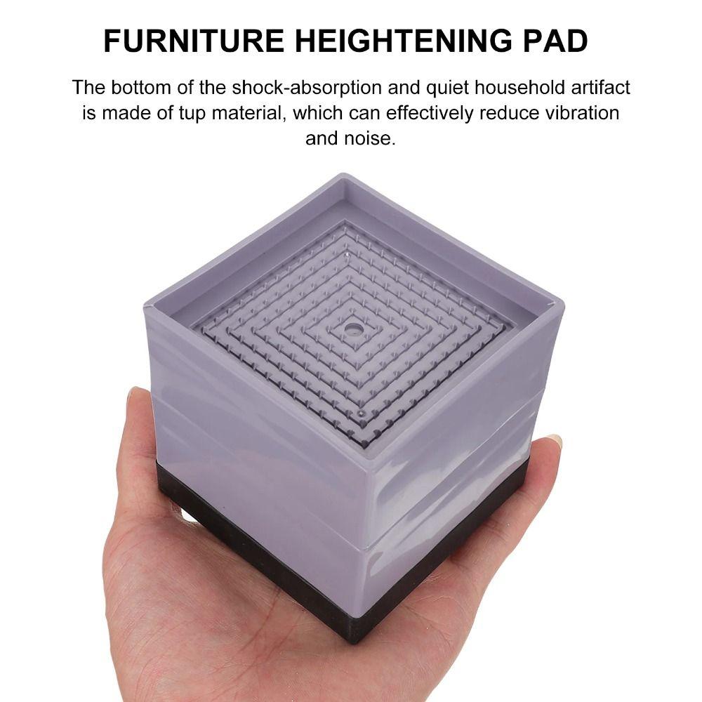 Desk Lifts Furniture Foot Pad Anti-slip Table Chair Support Bed Furniture Riser  Leg Extenders