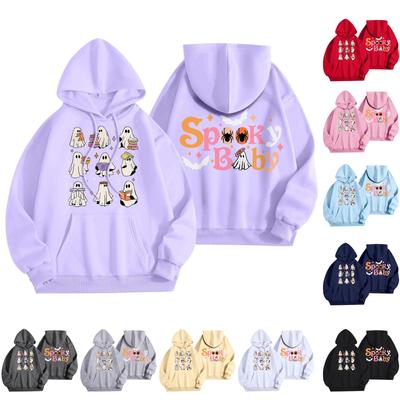 Women's Fashion Women's Lightweight Long Sleeve Pullover With Pockets Halloween Graphic Hoodie
