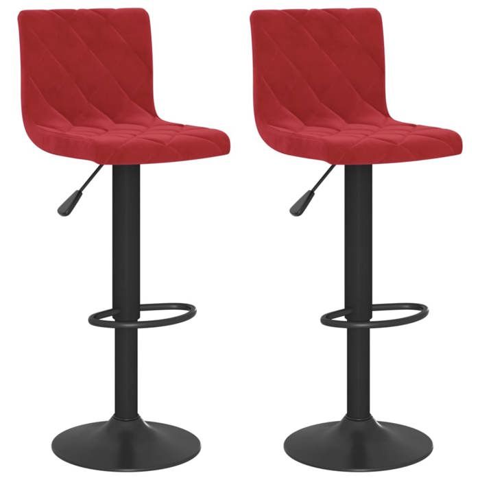 VidaXL Lot de 2 Tabourets de Bar, Chaise de Pub, Siège de Bistrot, Meuble de Salle à Manger Cuisine Salon Maison Intérieur, 333737