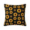 Fall Sunflower Floral Square Pillowcase Cushion Cover Pillow Case Throw Pillow Cover for Home Bedroom Car