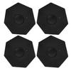 4 Stück Radnabenkappe Schwarz Stilvoller Look Staubdicht Schnallenmontage Schützende Mittelradnabenkappe für Fahrzeug