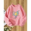 Kids Sweatshirt Round Neck Hoodie Fashion Print Versatile Top